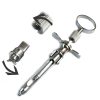 Aspirating Anesthetic Syringes CW Type Petite O Ring Handle Folding Moving Piston Cork Screw Tip Fixed Thread