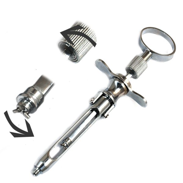 Petite Dental Aspirating Syringes CW Type Folding 1.8ml Fig.1 Smithcare