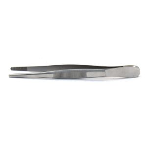 Dental Thumb Dressing Forcep Standard Straight Serrated Tip