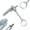 Aspirating Anesthetic Syringes CW Type O Ring Handle Folding Arrow Tip