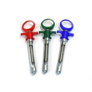 Aspiratng Dental Anesthetic Syringes Lightweight Set of 3 Red,Green,Blue