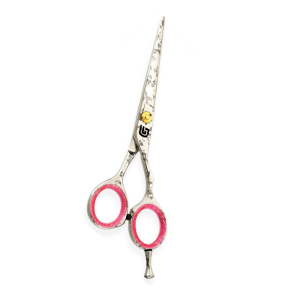 Flower Pattern Razor Edge Hair Dressing Scissors